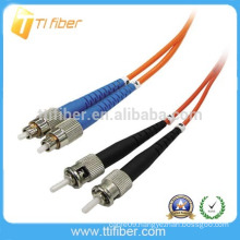 Hot Sale ST-FC 62.5/125um Duplex MM LSZH Fiber optic patch cord Make in China